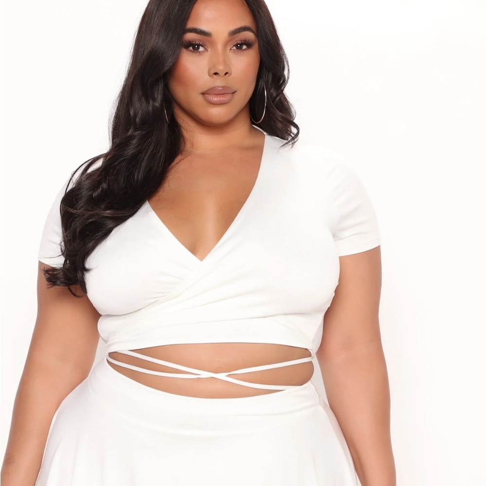 Fashion Nova wrap shirt